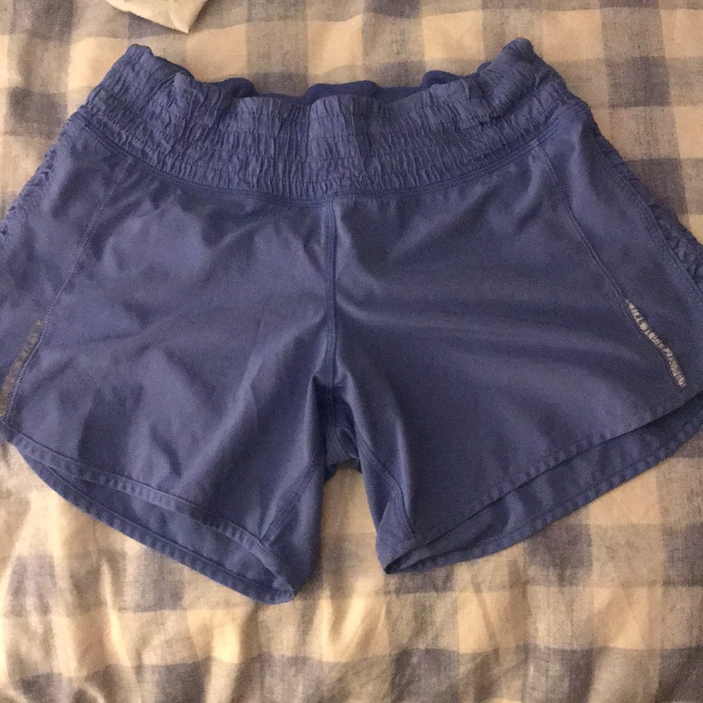 Size 4 royal blue lululemon running shorts